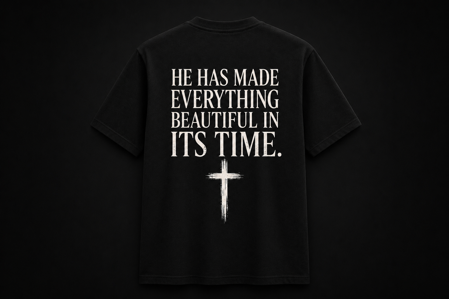 Ecclesiastes 3:11 T-Shirt — "He Has Made Everything Beautiful in Its Time" Christian Tee